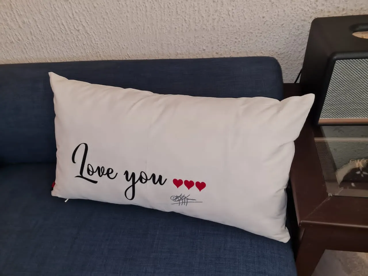 2 Sided LOVE YOU/NOT  Throw Pillow