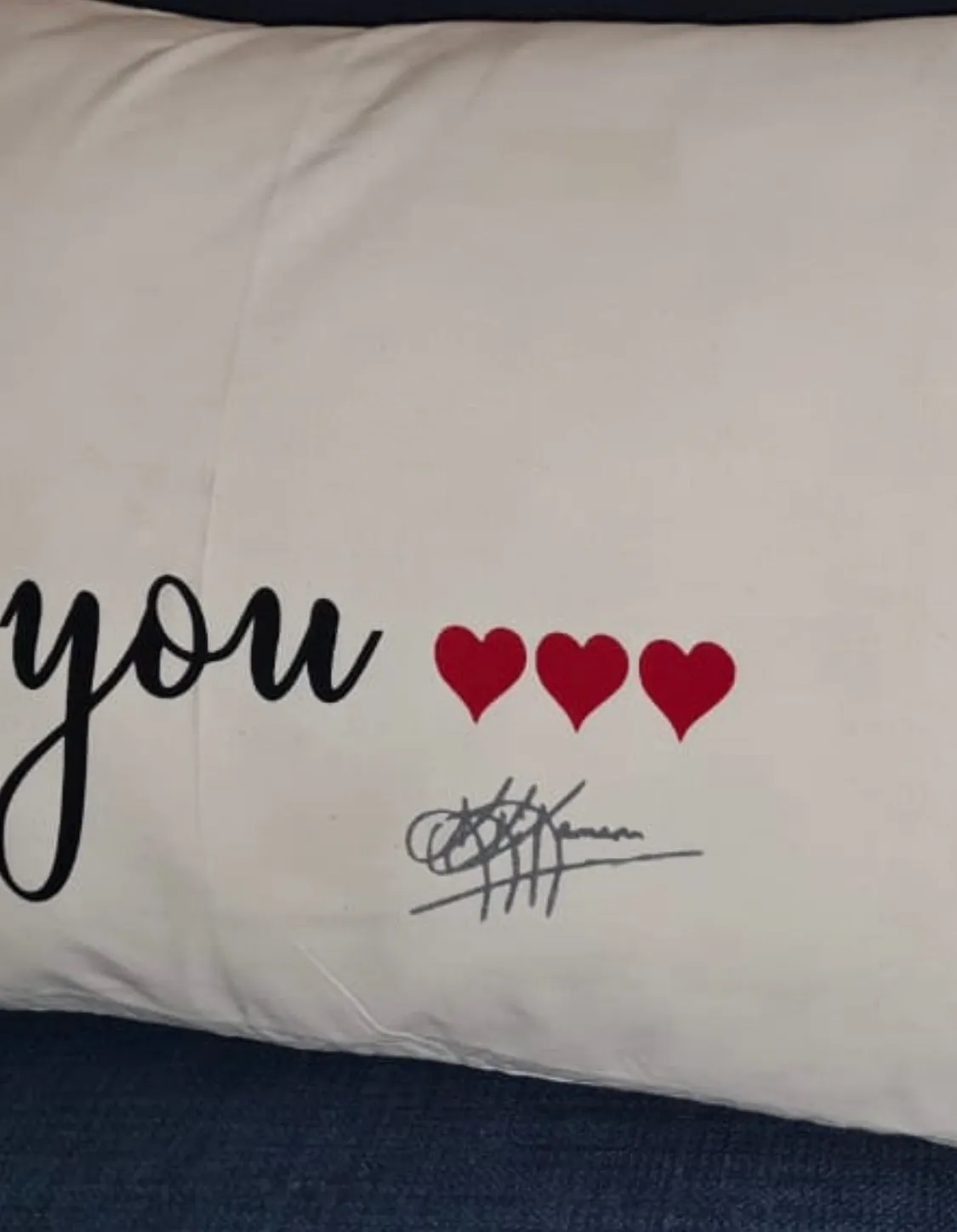 2 Sided LOVE YOU/NOT  Throw Pillow