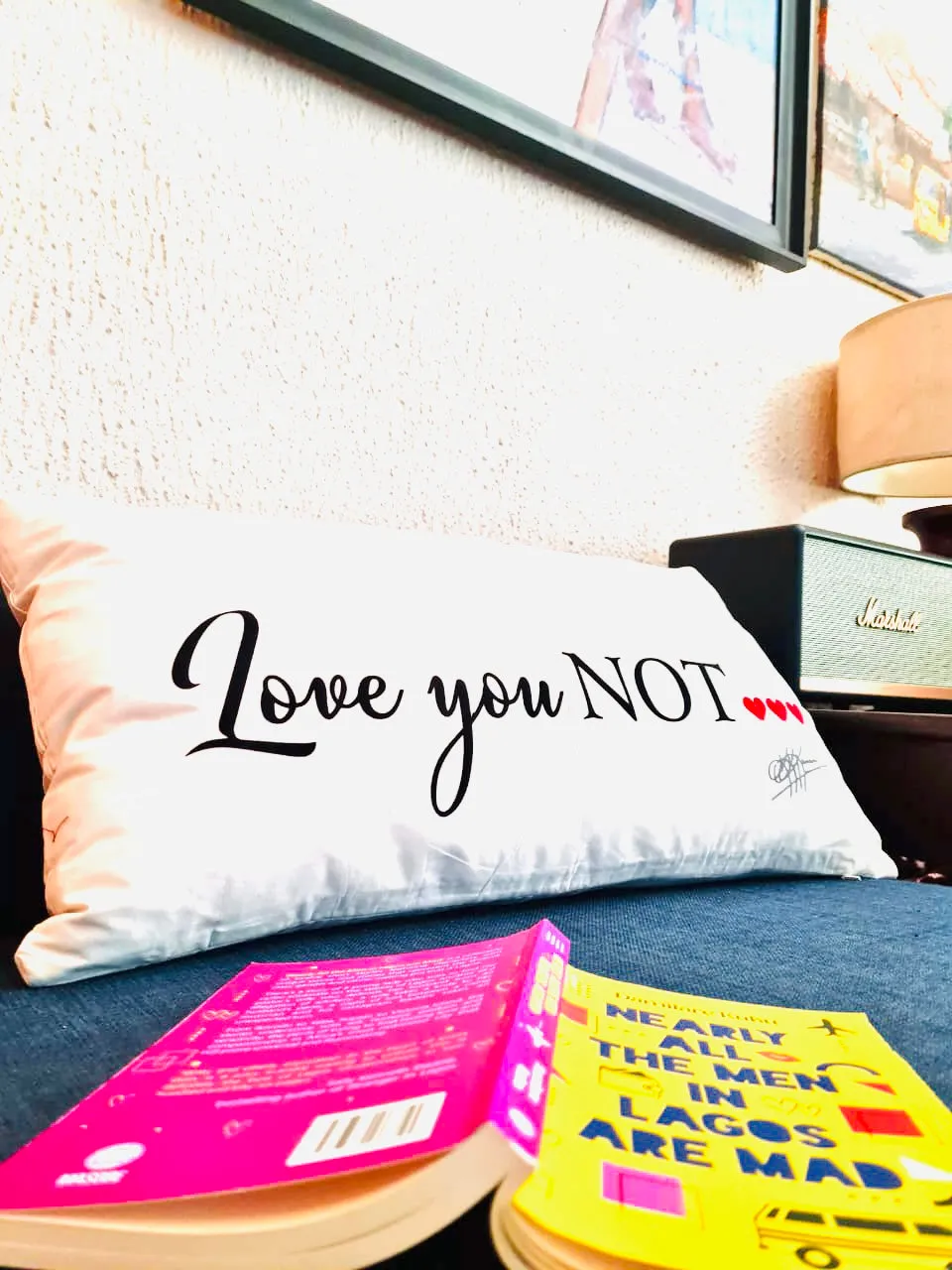 2 Sided LOVE YOU/NOT  Throw Pillow