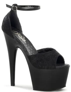 7"  Open Toe Lace D'Orsay Platform (ADORE-768)