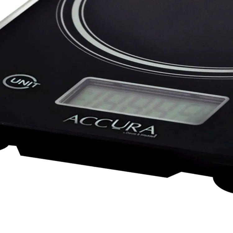 Accura Aquarius Pro Electronic Kitchen Scale 15kg Black