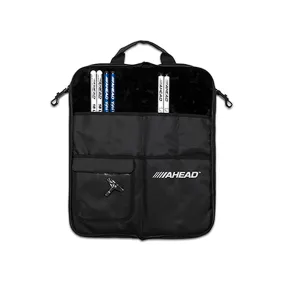 Ahead Deluxe Stick Case, Black w/Black Trim & Plush Interior