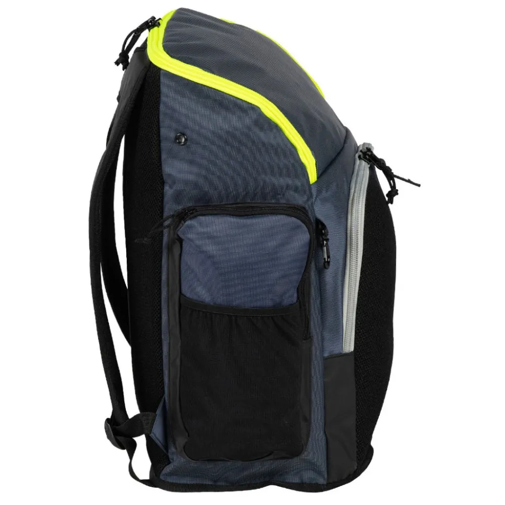 ARENA Spiky III Backpack 45 Backpack (Navy/Neon Yellow)