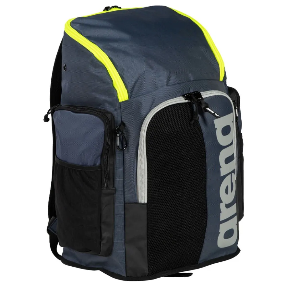 ARENA Spiky III Backpack 45 Backpack (Navy/Neon Yellow)