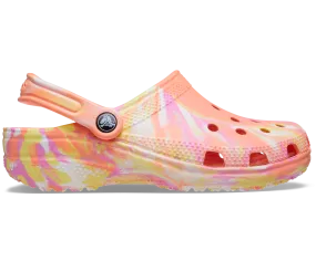 Crocs Unisex Classic Marbled Clog - Papaya