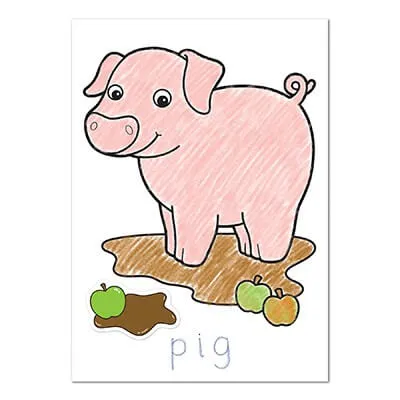 Farmyard Sticker and Colouring Book