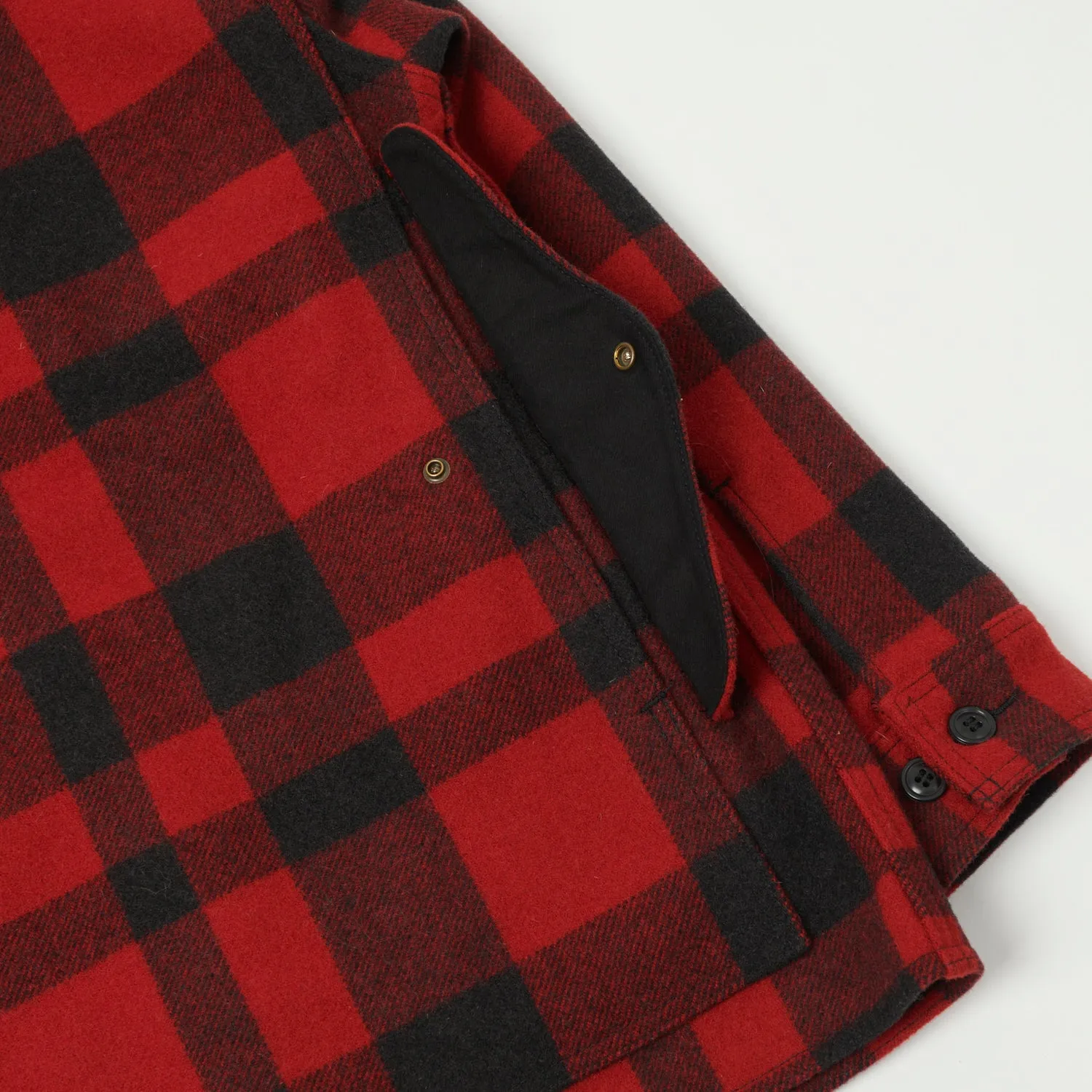 Filson Mackinaw Wool Cruiser Jacket - Red/Black