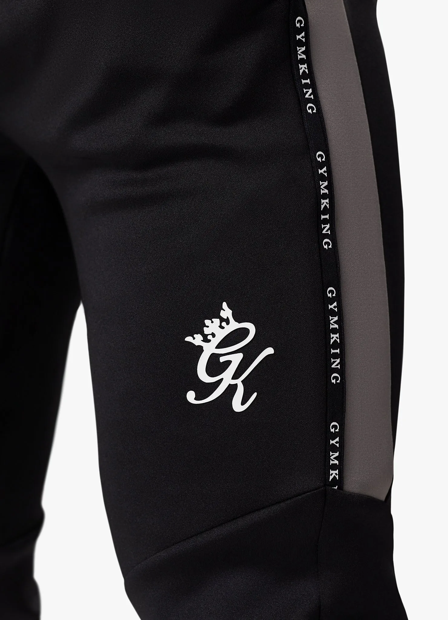 Gym King Taped Core Plus Tracksuit - Black/Steel