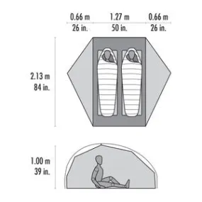 MSR FreeLite™ 2-Person Ultralight Backpacking Tent