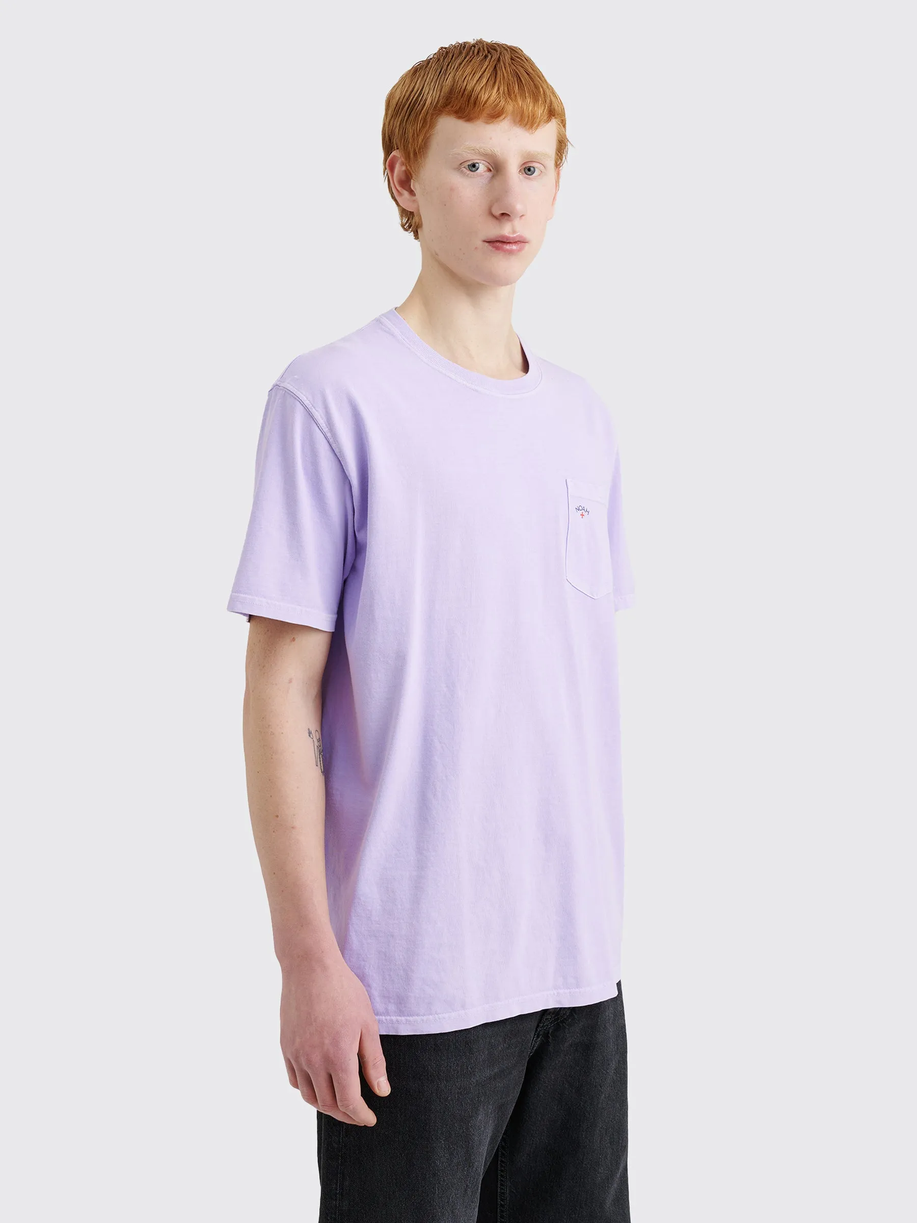 Noah Core Logo Pocket Tee Lilac Breeze