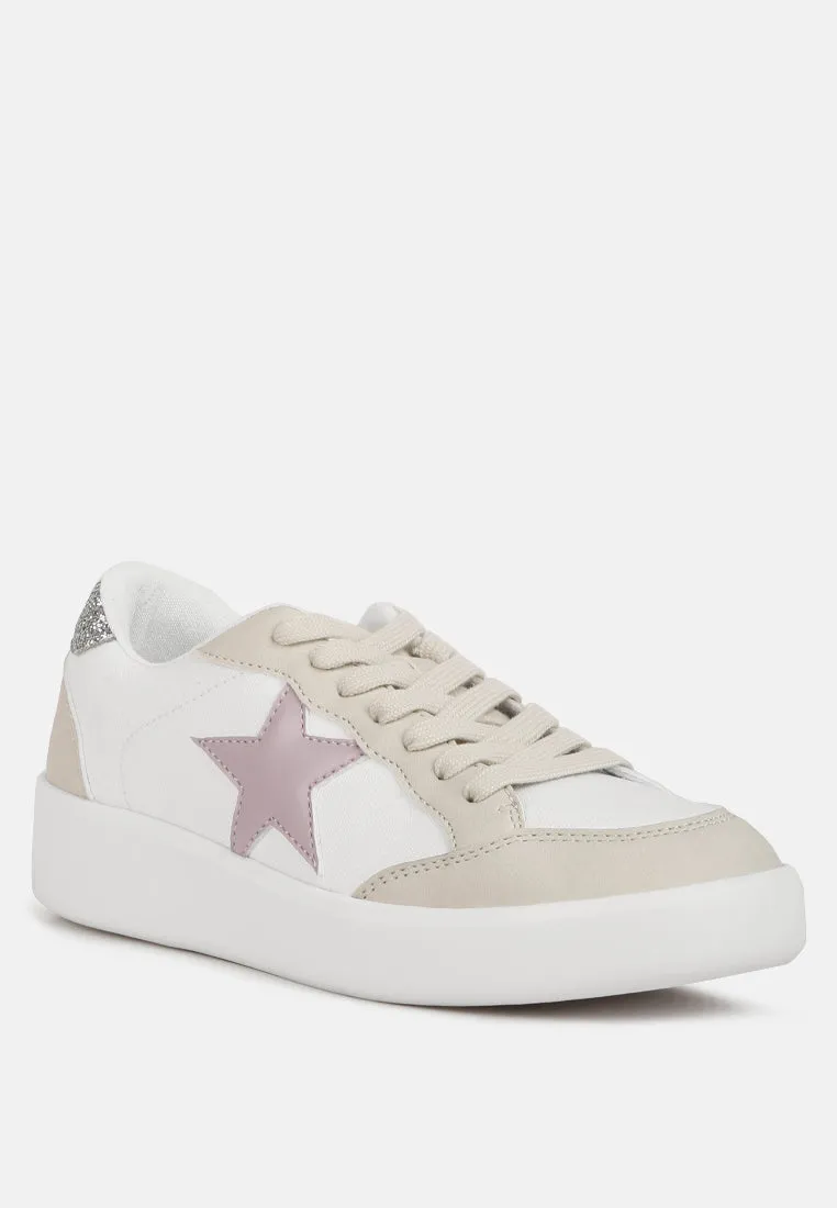 Perry Glitter Detail Star Sneakers By Ruw