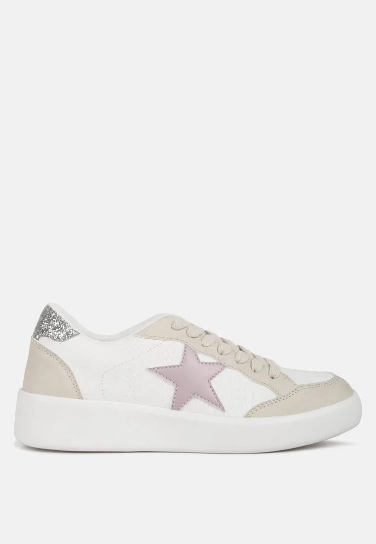 Perry Glitter Detail Star Sneakers By Ruw