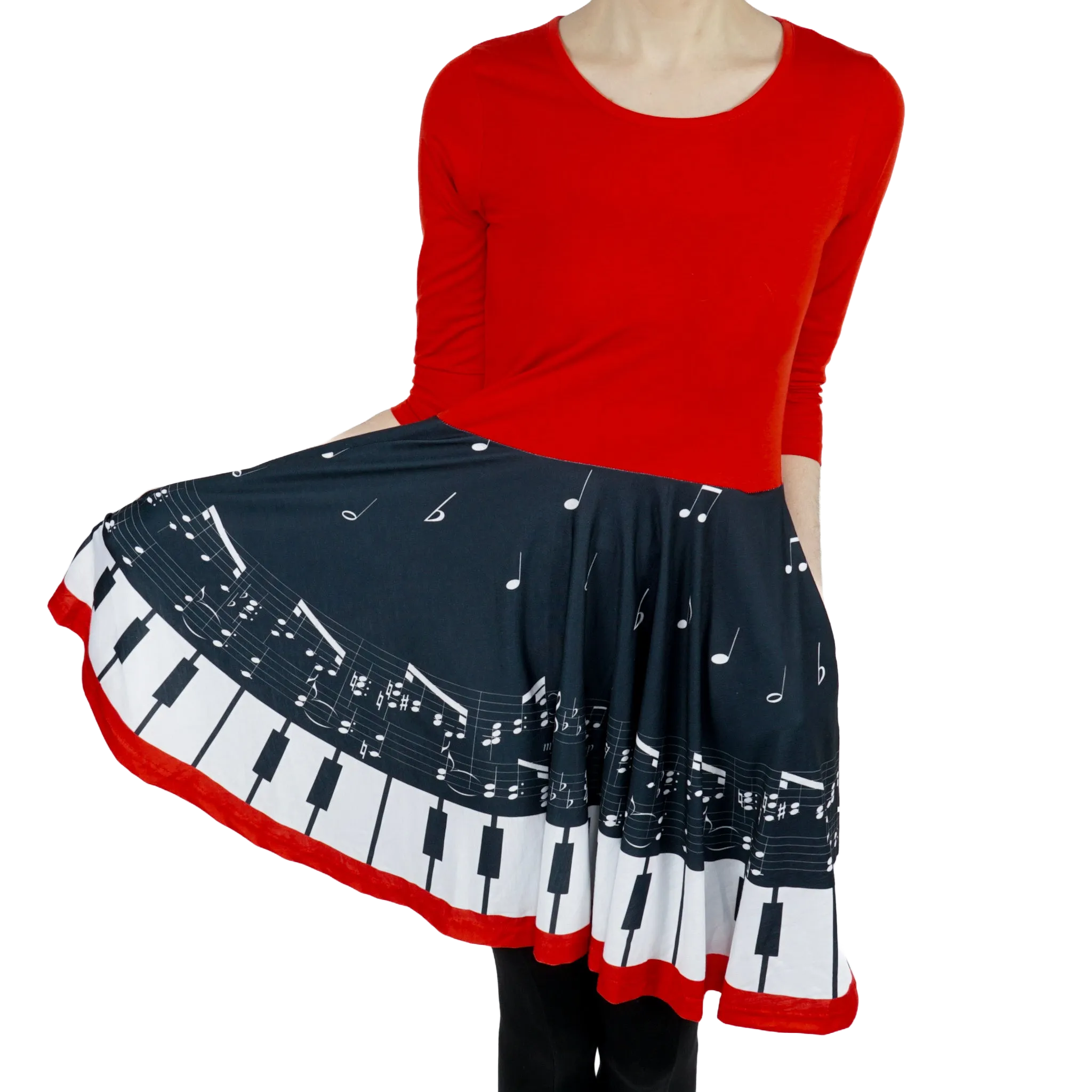 Piano Keys Kids Twirl Dress