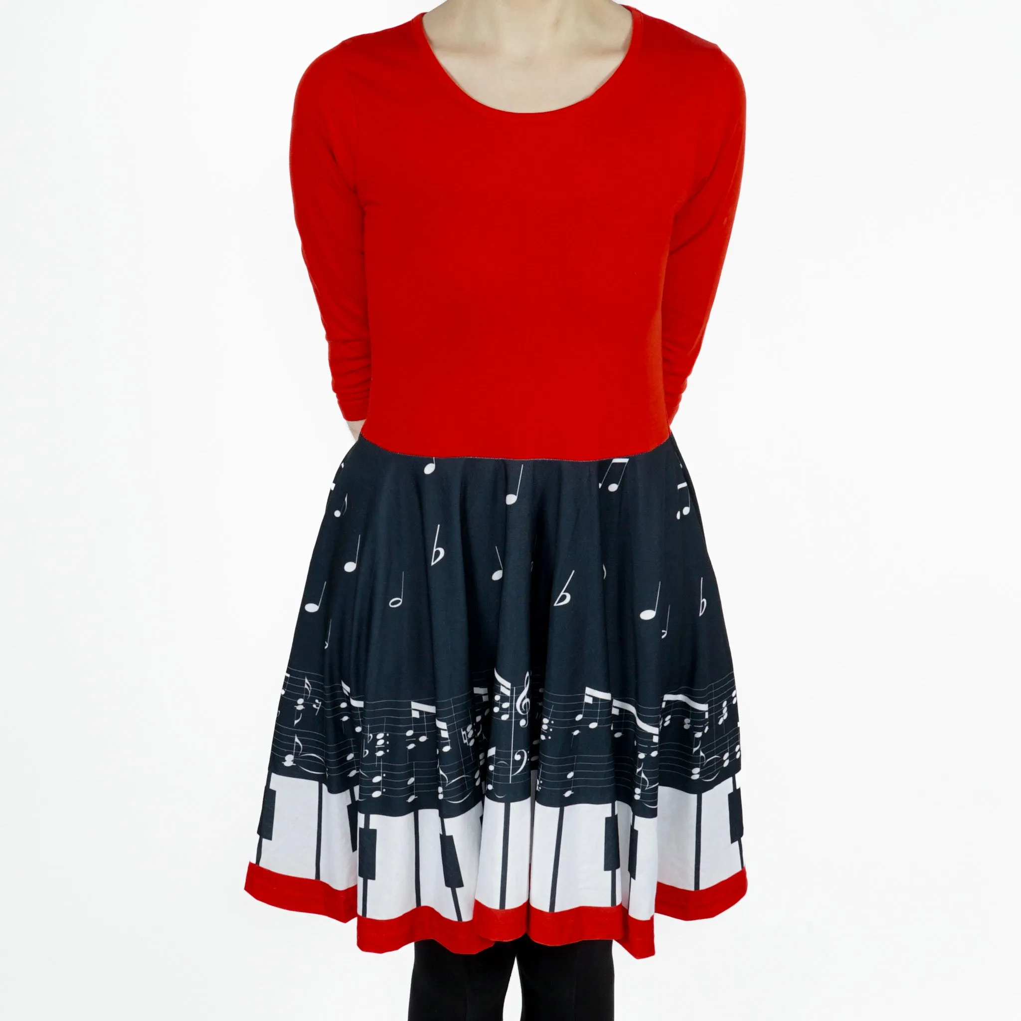 Piano Keys Kids Twirl Dress